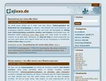 Tablet Screenshot of blog.ajixxo.de